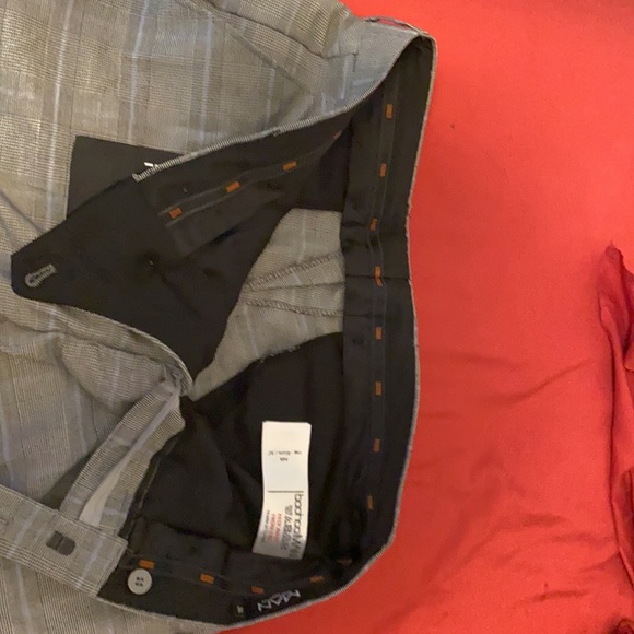 Boohoo Man Grey Grid Pants - Picture 2 of 4